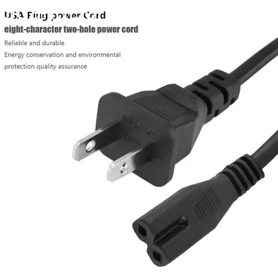 XianDa tùy chỉnh 250V 10A 2 pin dài pc Wire Extension Cáp điện nguồn cung cấp dyrerEU Universal ac 360 tv Power Cord