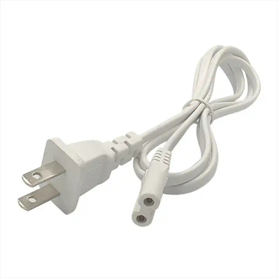 XianDa US tiêu chuẩn 8 hình đầu dây điện 1,2m trắng hai cắm 8 hình đầu cáp điện