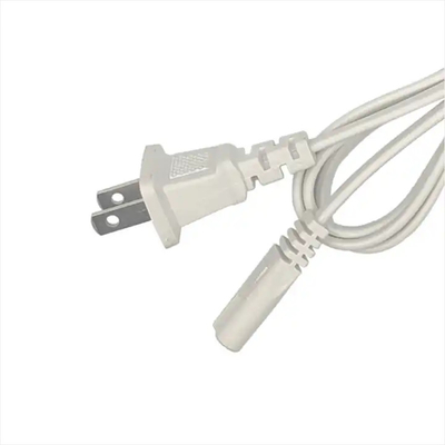 XianDa US tiêu chuẩn 8 hình đầu dây điện 1,2m trắng hai cắm 8 hình đầu cáp điện