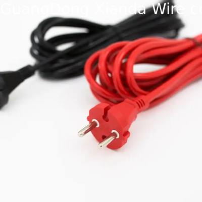 Châu Âu 2 pin pvc Power Cord Cable VDE Nam đến nữ Cáp mở rộng dây điện cho điện
