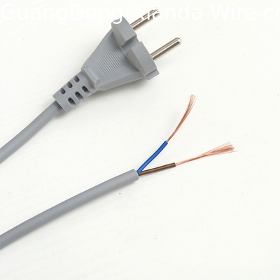 Châu Âu 2 pin pvc Power Cord Cable VDE Nam đến nữ Cáp mở rộng dây điện cho điện