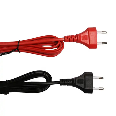 1m Vde Eu điện 2.5A 120V/220V/240V 2 pin AC dây cáp điện dây cáp điện tiêu chuẩn máy sấy tóc trắng máy thẳng