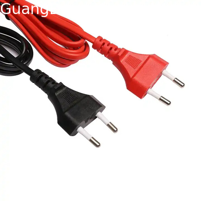 1m Vde Eu điện 2.5A 120V/220V/240V 2 pin AC dây cáp điện dây cáp điện tiêu chuẩn máy sấy tóc trắng máy thẳng