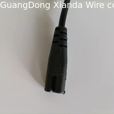XianDa Swivel Ac UK 2 Pin Plug To IEC C7 Connector Euro Plug Cáp điện Cáp mở rộng điện AC UK