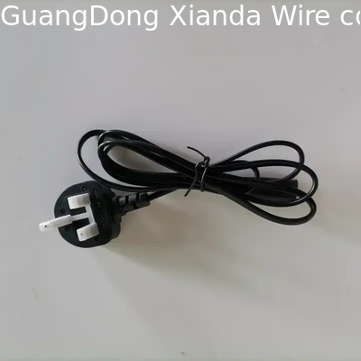 XianDa Swivel Ac UK 2 Pin Plug To IEC C7 Connector Euro Plug Cáp điện Cáp mở rộng điện AC UK