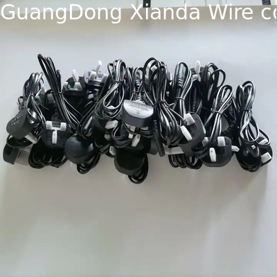 XianDa Swivel Ac UK 2 Pin Plug To IEC C7 Connector Euro Plug Cáp điện Cáp mở rộng điện AC UK
