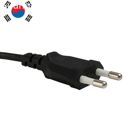 Tùy chỉnh 2.5A 250V Hàn Quốc tiêu chuẩn máy tính xách tay điện ac Power Cable 2pin máy sấy tóc cắm dây cắm